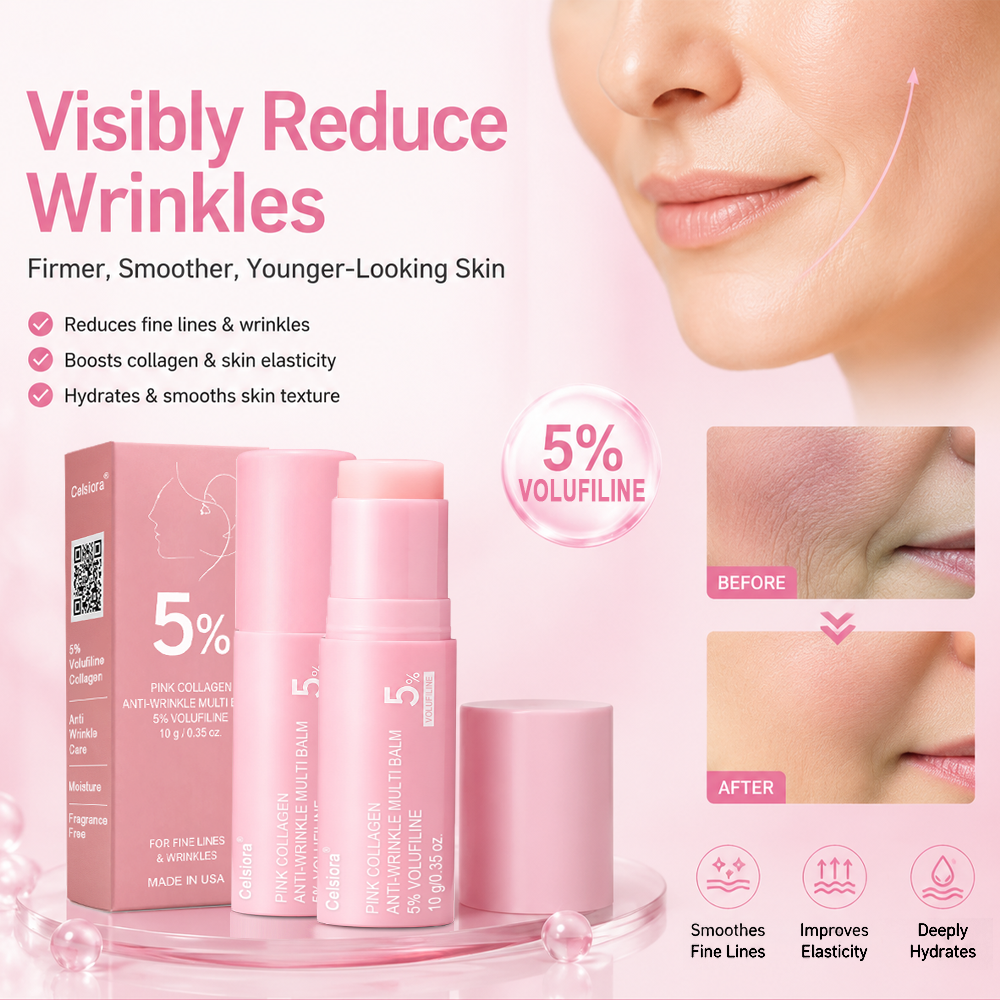 ✅ Official Flagship Store: Celsiora® Calcium Collagen Repair Lip Balm 👨‍⚕️ (Targets wrinkles and fine lines, smooths nasolabial folds and neck wrinkles, reduces frown lines and crow's feet)