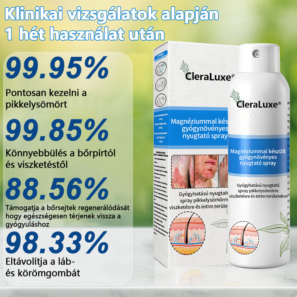 CleraLuxe®  Magnézium Gyógynövényes Pszoriázis Spray📦