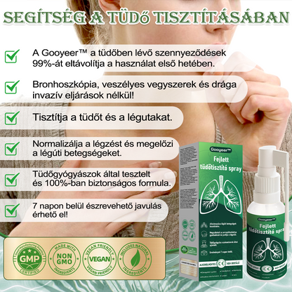 🍀🍀Gooyeer™ Fejlett Tüdőtisztító Spray - Tüdőspecialisták ajánlásával -CE tanúsítvánnyal rendelkezik