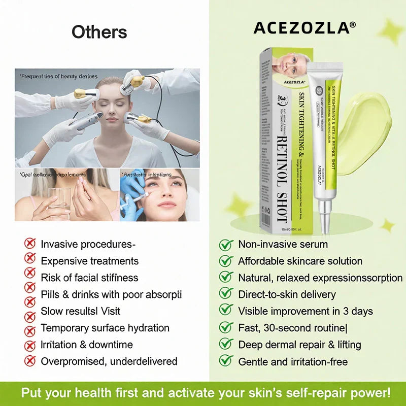 ✨Final 3 Hours: 70%OFF🔥Acezozla™ Botulinum & Vita-A Retinol Shot Wrinkle-Lift Tightening cream✨