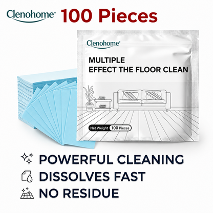 Clenohome 100Pcs Antibacterial Deodorizing Floor Maintenance Sheets