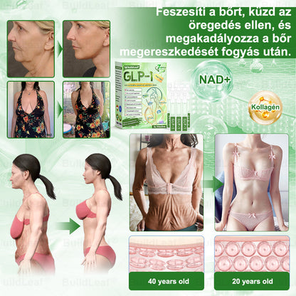 BuildLeafe® GLP-1 8-in-1 Fit & Vital Szájhigiéniai oldat Alkalmas elhízás, szív- és érrendszeri egészség, cukorbetegség, alvási apnoe, bélrendszeri egészség, ízületiproblémák és egyéb egészségügyi igények esetén