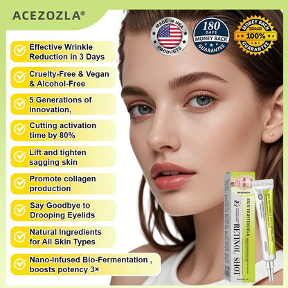 ✨Final 3 Hours: 70%OFF🔥Acezozla™ Botulinum & Vita-A Retinol Shot Wrinkle-Lift Tightening cream✨