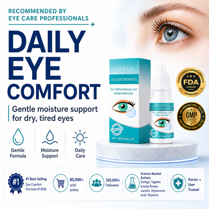 Daily Moisturizing Eye Drops | Refreshing Comfort for Dry, Tired-Feeling Eyes-YH