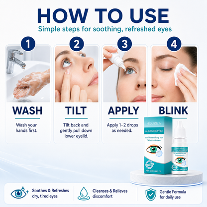 Daily Moisturizing Eye Drops | Refreshing Comfort for Dry, Tired-Feeling Eyes-YH