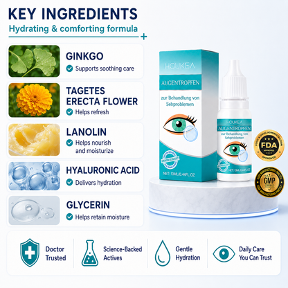 Daily Moisturizing Eye Drops | Refreshing Comfort for Dry, Tired-Feeling Eyes-YH