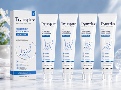 ✨ Tryurvplus™ Instant Neck Lift Cream  — 🧴 Infused with Retinol & Hyaluronic Acid | Firms the Neck, Reduces Wrinkles & Double Chin