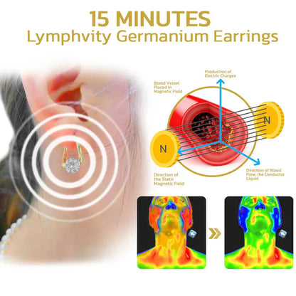 (🔥LAST DAY SALE - 66% OFF) Skavix™ Lymphvity MagneTherapy Germanium Earrings – Revitalize Your Well-being! 💎