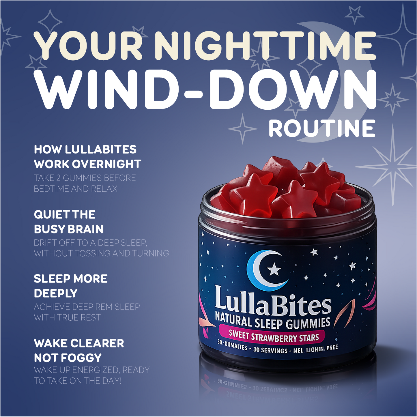 LullaBites™ Melatonin-Free Sleep Gummies