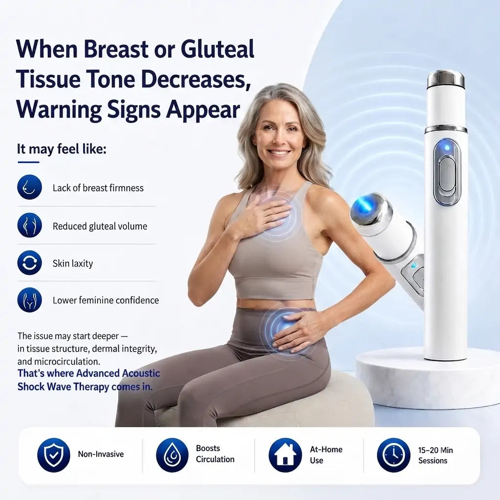 EchoLaseTM Advanced Acoustic Shockwave Therapy System✅Restores breast and gluteal firmness, revitalizes intimate tissue, and provides deep-target relief for muscle pain, joint stiffness, and tendon discomfort.