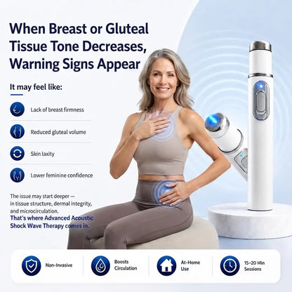 EchoLaseTM Advanced Acoustic Shockwave Therapy System✅Restores breast and gluteal firmness, revitalizes intimate tissue, and provides deep-target relief for muscle pain, joint stiffness, and tendon discomfort.