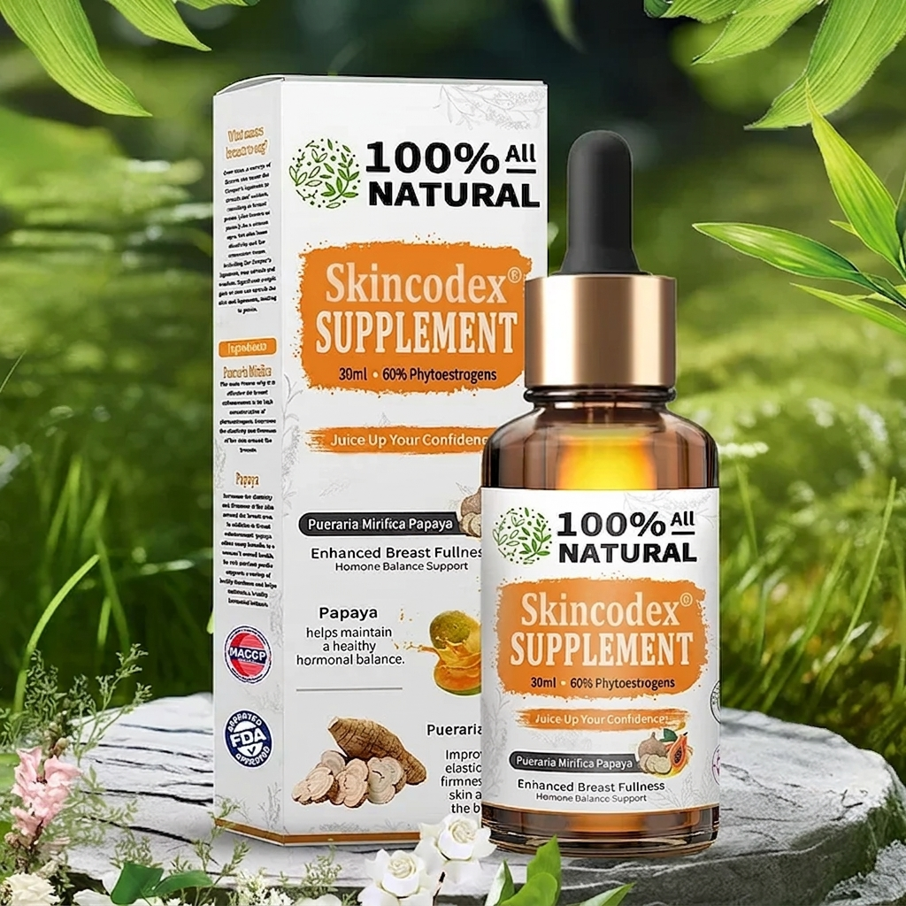 Skincodex® Pro Pueraria Mirifica és Papaya természetes táplálékkiegészítő 📈 (Elősegíti a mellnagyobbítást – Fokozza a zsíranyagcserét – Visszaadja a bőr rugalmasságát)