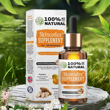 Skincodex® Pro Pueraria Mirifica és Papaya természetes táplálékkiegészítő 📈 (Elősegíti a mellnagyobbítást – Fokozza a zsíranyagcserét – Visszaadja a bőr rugalmasságát)