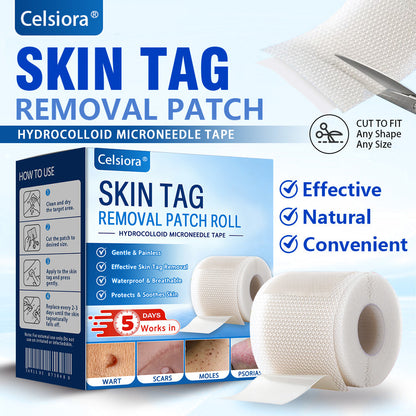 💧🍣Celsiora® Multi-Functional Microneedle Hydrocolloid Patch Roll | Targets Skin Tags, Warts & Stubborn Blemishes